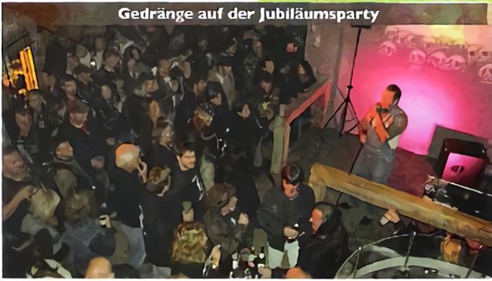 Gedr&auml;nge auf der Jubil&auml;umsparty
