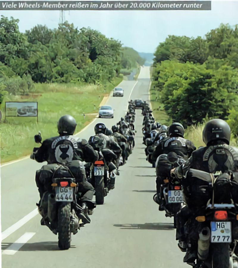 Wheels of Steel auf der Strasse