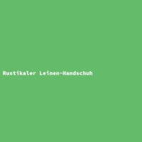 Rustikaler Leinen-Handschuh
