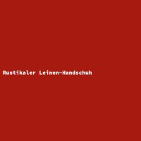Rustikaler Leinen-Handschuh