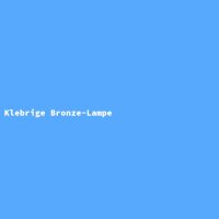Klebrige Bronze-Lampe