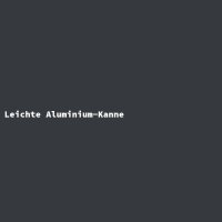 Leichte Aluminium-Kanne