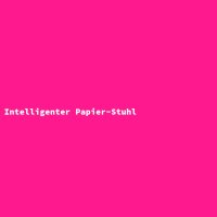 Intelligenter Papier-Stuhl