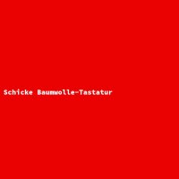 Schicke Baumwolle-Tastatur