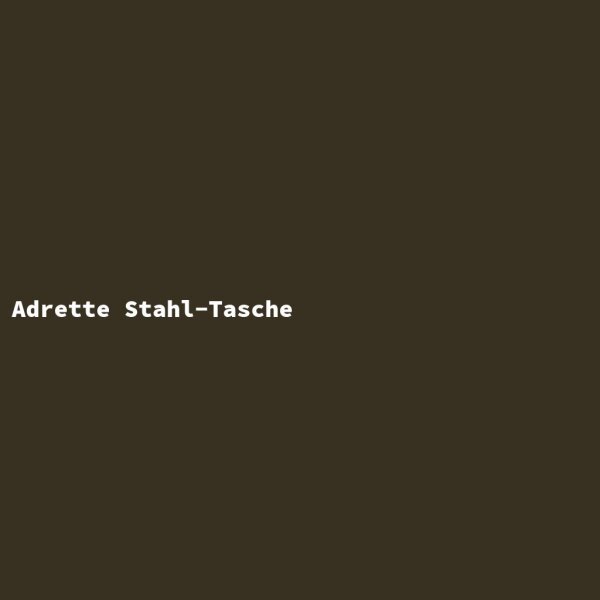 Adrette Stahl-Tasche