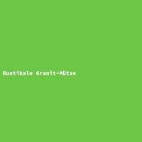 Rustikale Granit-Mütze