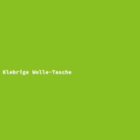 Klebrige Wolle-Tasche