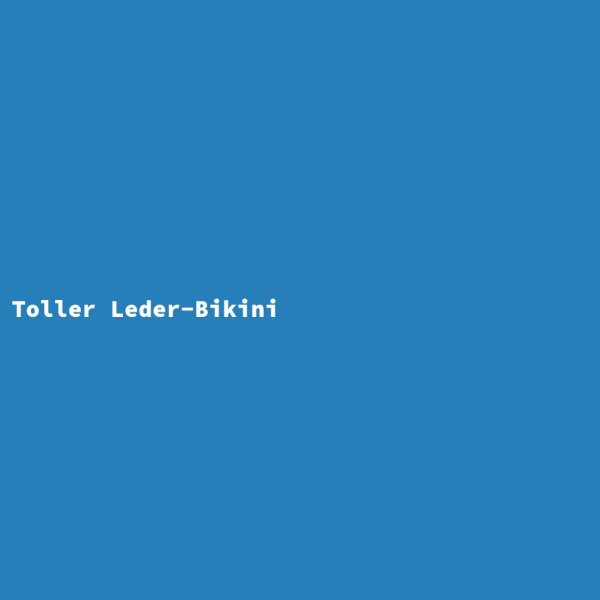 Toller Leder-Bikini
